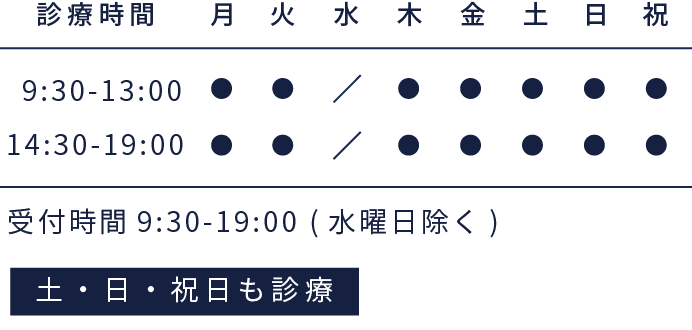 岩手県盛岡市の歯医者・インプラント歯科「高橋衛歯科医院」｜診療時間、月火木金土日祝9:30から13:00、14:30から19:00、水曜日休診